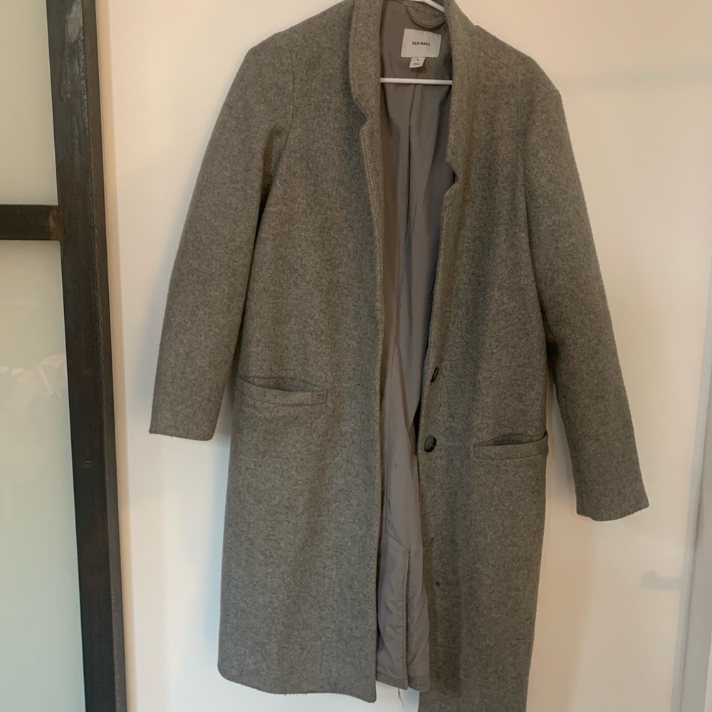Like-new grey long winter jacket from Old Navy